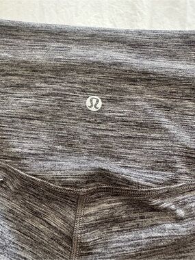 Lululemon Gray Marled High-Waist Leggings, size 6